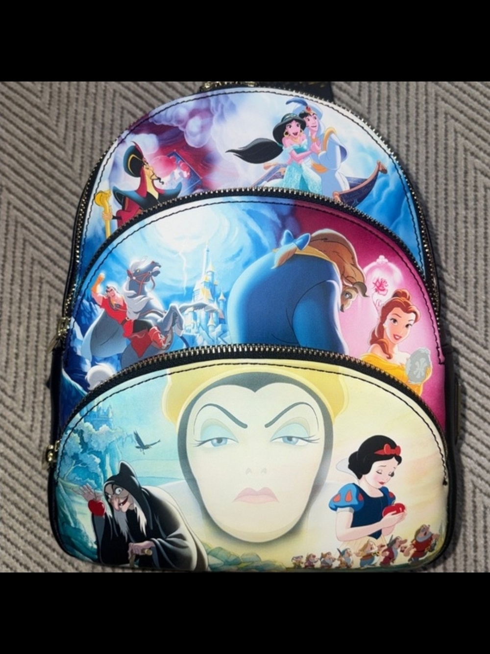 Disney Princess Vs Villians Loungefly 3 Pocket